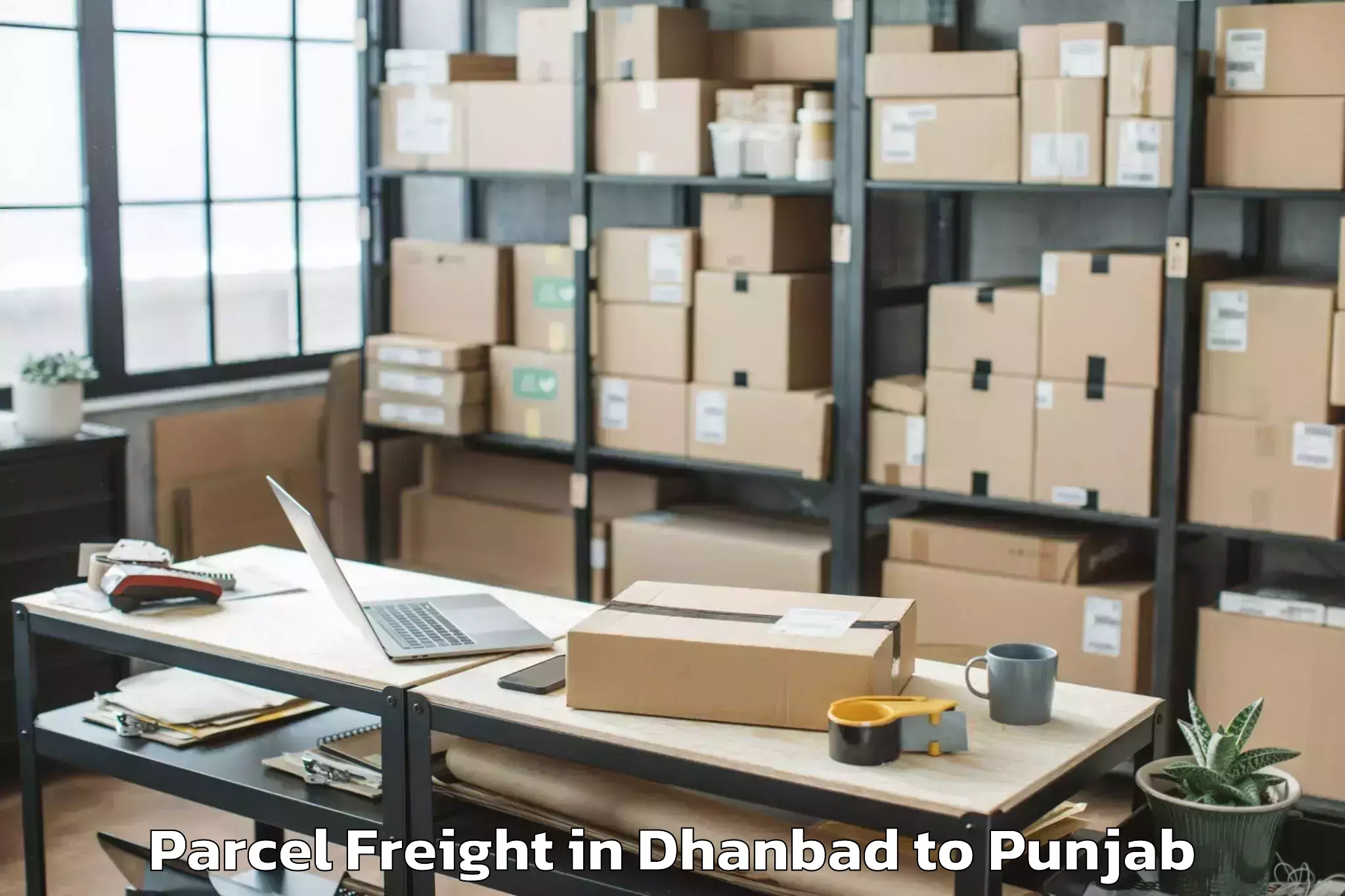 Book Dhanbad to Maharaja Ranjit Singh Punjab T Parcel Freight Online